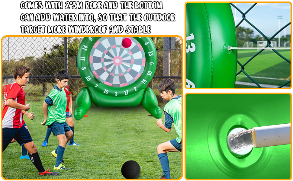 6Ft Jumbo Outdoor Soccer Tall Giant Kick Darts Games Inflatable Giant Kick Darts Games