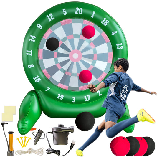 6Ft Jumbo Outdoor Soccer Tall Giant Kick Darts Games Inflatable Giant Kick Darts Games